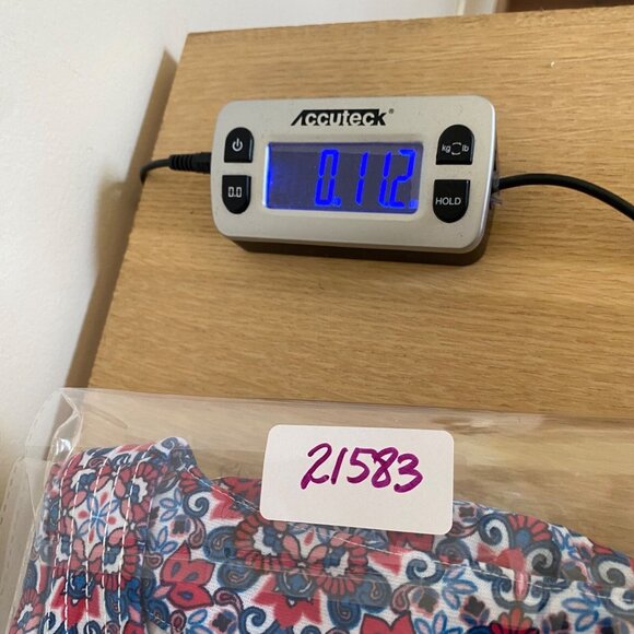 Talbots Dress Womens Petite Blue Red Floral T Shirt Shift Notch Neck Sleeveless - Picture 8 of 8